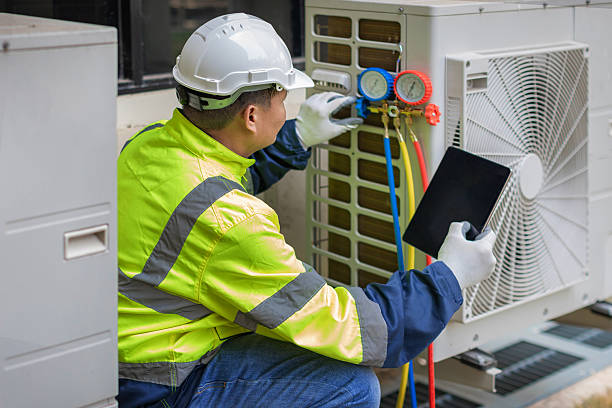 Professional Hvac Installation technician working in Spinnerstown, PA